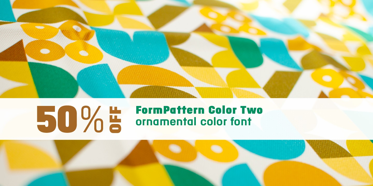 Пример шрифта FormPattern Color Two Primary